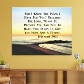 SUNRISE JEREMIAH 29:11 BIBLE VERSE LEINWANDDRUCK (Insitu (Wohnzimmer))