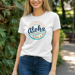 Sunrise "Jesus Lieben You" Hawaiianischer T - Shir T-Shirt<br><div class="desc">Aloha Freunde! Diese vereinfachende John 3:16-inspirierte Grafik zeigt den Satz "Aloha 'O lesu iā 'oe",  was "Jesus Lieben Sie" in Hawaii,  umgeben von Meereswellen und einem hellen Sonnenaufgang bedeutet. Mahalo für den Besuch unseres Ladens!</div>