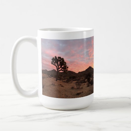 Sunrise Joshua Tree National Park Foto Kaffeetasse (Links)