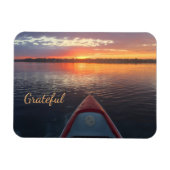 Sunrise Kayak Dankbarkeit Magnet (Horizontal)