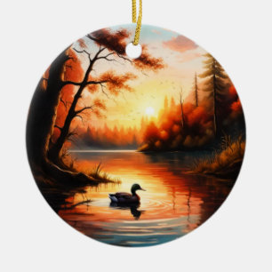 Sunrise Keramik Ornament