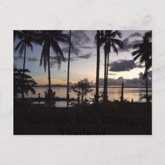 Sunrise, Koh Chang, Thailand Postkarte (Vorderseite)