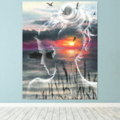 Sunrise Lady - Natur - Original Art Malerei Leinwanddruck (Insitu (Holzboden))