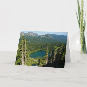 Sunrise Lake aus der Luft im Mount Rainier Park Karte