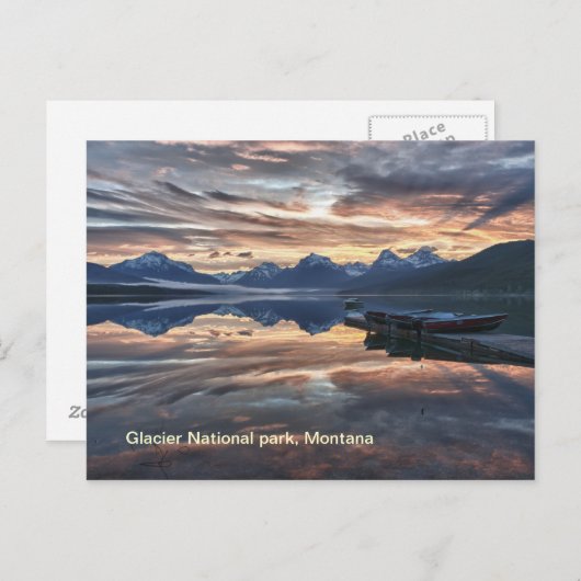 Sunrise Lake Mcdonald Postkarte (Vorne/Hinten)