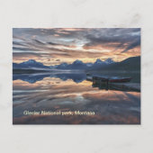Sunrise Lake Mcdonald Postkarte (Vorderseite)