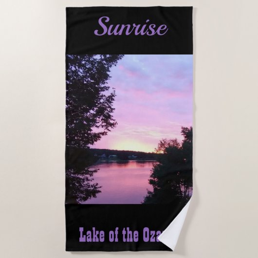 Sunrise Lake of the Ozarks Strandtuch (Vorderseite)