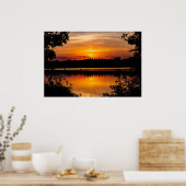 "Sunrise Lake" Poster/Wand-Dekoration Poster (Küche)