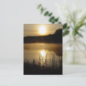 Sunrise Lake Reflection Postkarte (Stehend Vorderseite)