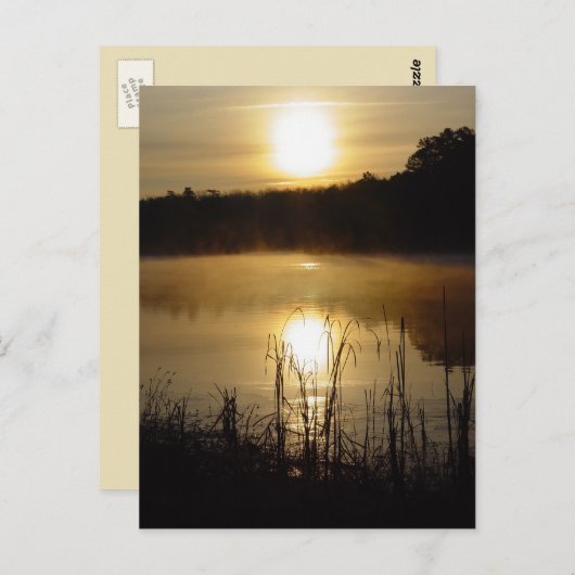 Sunrise Lake Reflection Postkarte (Vorne/Hinten)