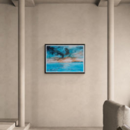 Sunrise Landscape Painting Fotodruck