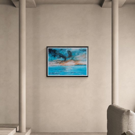 Sunrise Landscape Painting Fotodruck