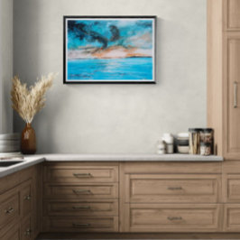 Sunrise Landscape Painting Poster
