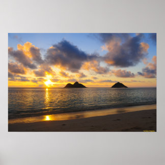 Sunrise_Lanikai Beach_ Hawaii Poster