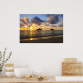 Sunrise_Lanikai Beach_ Hawaii Poster (Küche)
