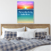 Sunrise Leinwanddruck (Insitu (Schlafzimmer))