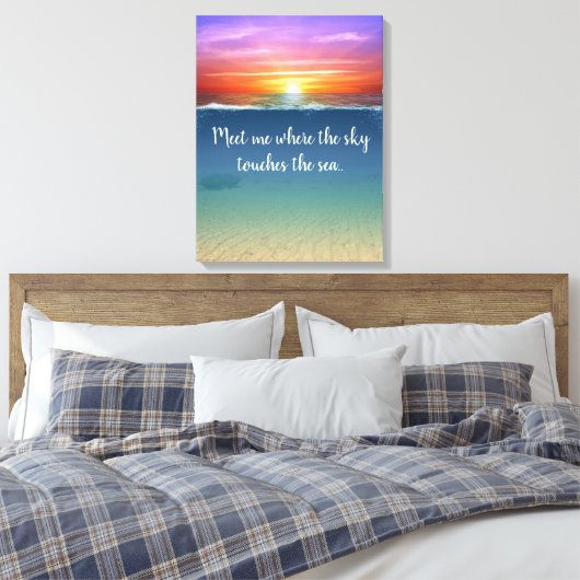 Sunrise Leinwanddruck (Insitu (Schlafzimmer))