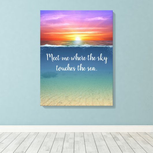 Sunrise Leinwanddruck (Insitu (Holzboden))