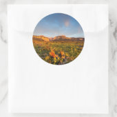 Sunrise Lights Blackleaf Canyon 2 Runder Aufkleber (Tasche)