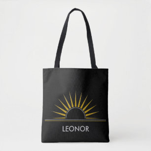 SUNRISE Logo Gold Silber I + Ihr Backgr. Ideen Tasche