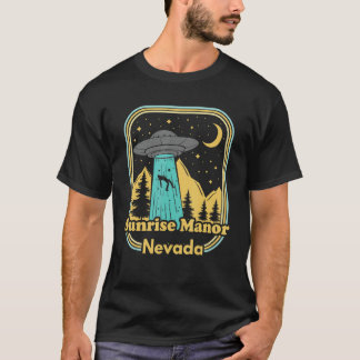 Sunrise Manor Nevada Ufo Alien Hunter 80s Retro St T-Shirt
