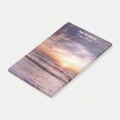 "Sunrise" Mit Monogramm Post-it-Notizen Post-it Klebezettel (angewinkelt)