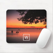 Sunrise Monogramm erstellen Sie Ihr eigenes Foto Mousepad (Mit Mouse)