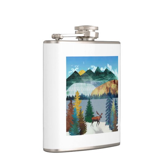 Sunrise Moose Flachmann (Rechts)