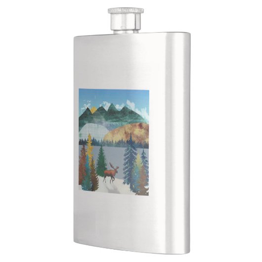 Sunrise Moose Flachmann (Links)