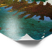 Sunrise Moose Fotodruck (Ecke)