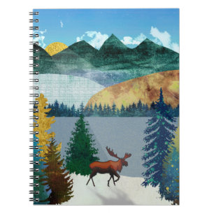 Sunrise Moose Notizblock