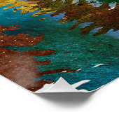 Sunrise Moose Poster (Ecke)