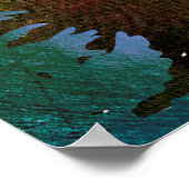 Sunrise Moose Poster (Ecke)