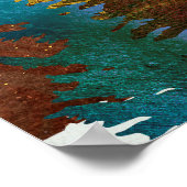 Sunrise Moose Poster (Ecke)