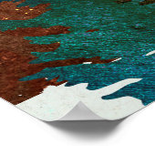 Sunrise Moose Poster (Ecke)