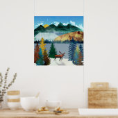 Sunrise Moose Poster (Küche)