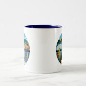 Sunrise Moose Zweifarbige Tasse (Mittel)