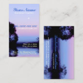 Sunrise Morgenmond Business Card Visitenkarte (Vorne/Hinten)