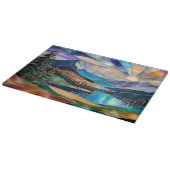 Sunrise Mountain Lake Kitchen Cutting Board Schneidebrett (Ecke)