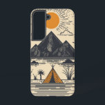 Sunrise Mountain Village Phone Case Samsung Galaxy Hülle<br><div class="desc">Eine goldene Sonne erhebt sich über ein ruhiges Dorf,  eingebettet in die Berge,  das Wärme,  Einfachheit und rustikalen Charme weckt.</div>