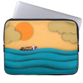 Sunrise Ocean Ship Sun Sunset Laptopschutzhülle (Vorderseite)