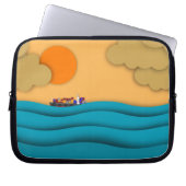 Sunrise Ocean Ship Sun Sunset Laptopschutzhülle (Vorderseite)