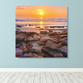 Sunrise ocean shoreline Canvas Leinwanddruck (Insitu (Holzboden))