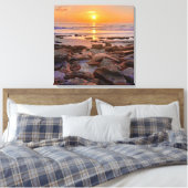 Sunrise ocean shoreline Canvas Leinwanddruck (Insitu (Schlafzimmer))