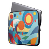 Sunrise Ocean Wave Laptopschutzhülle (Vorderseite Links)