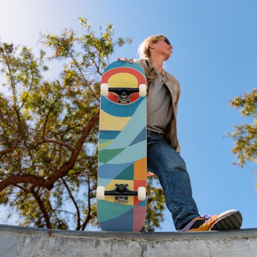 Sunrise Ocean Wave Skateboard (Außen 1)