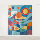 Sunrise Ocean Wave Wandteppich (Vorderseite)