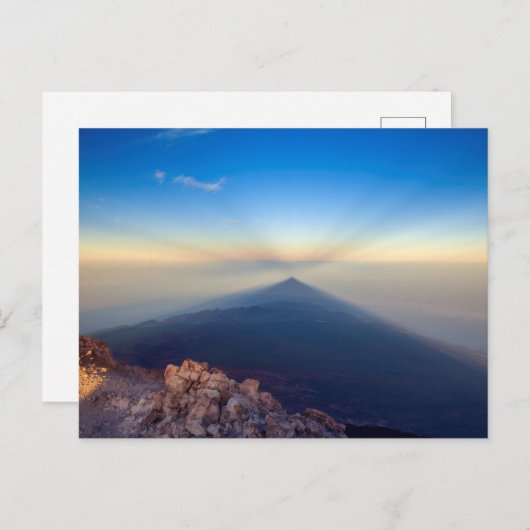 Sunrise of Mount Teide card Postkarte (Vorne/Hinten)