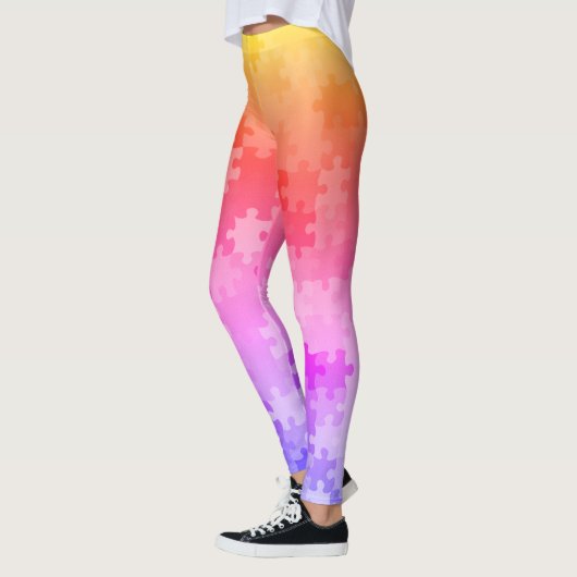 Sunrise Ombre Puzzle Stücke Leggings (Links)