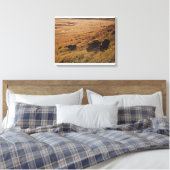 Sunrise on Bison Leinwanddruck (Insitu (Schlafzimmer))
